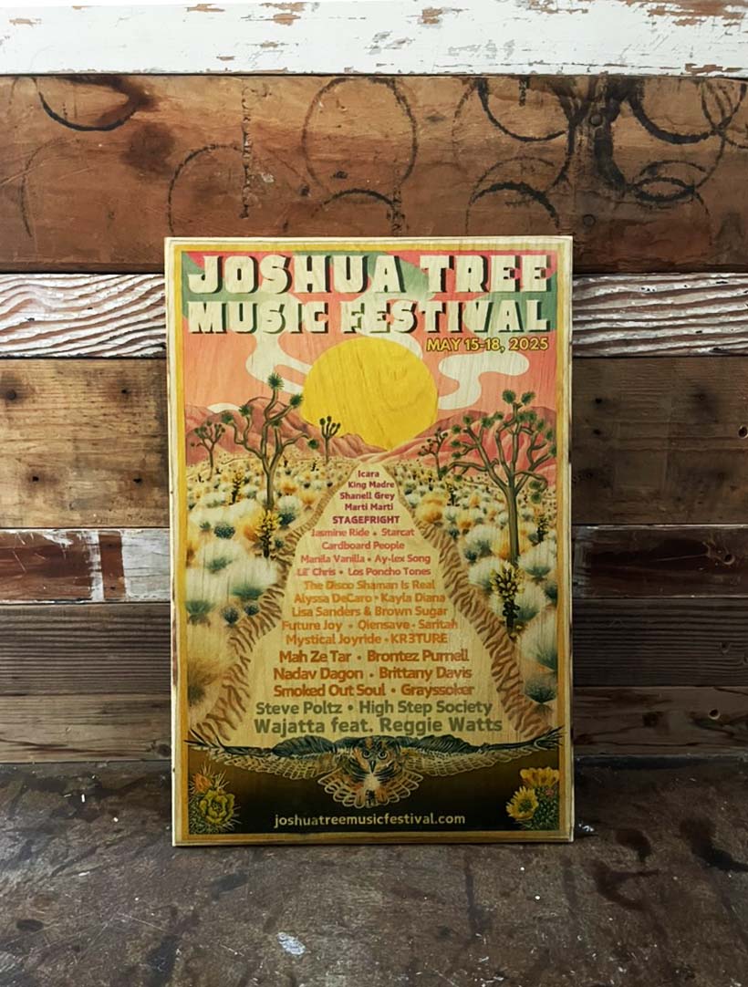 Spring '25 Wooden Poster - Art by CJ Troxell